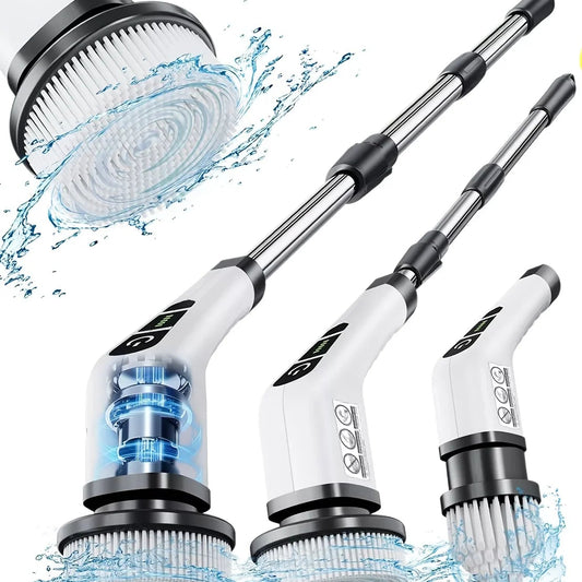 PowerScrub Pro™️ Cordless Electric Spin Scrubber (9-in-1)